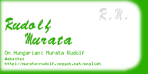 rudolf murata business card